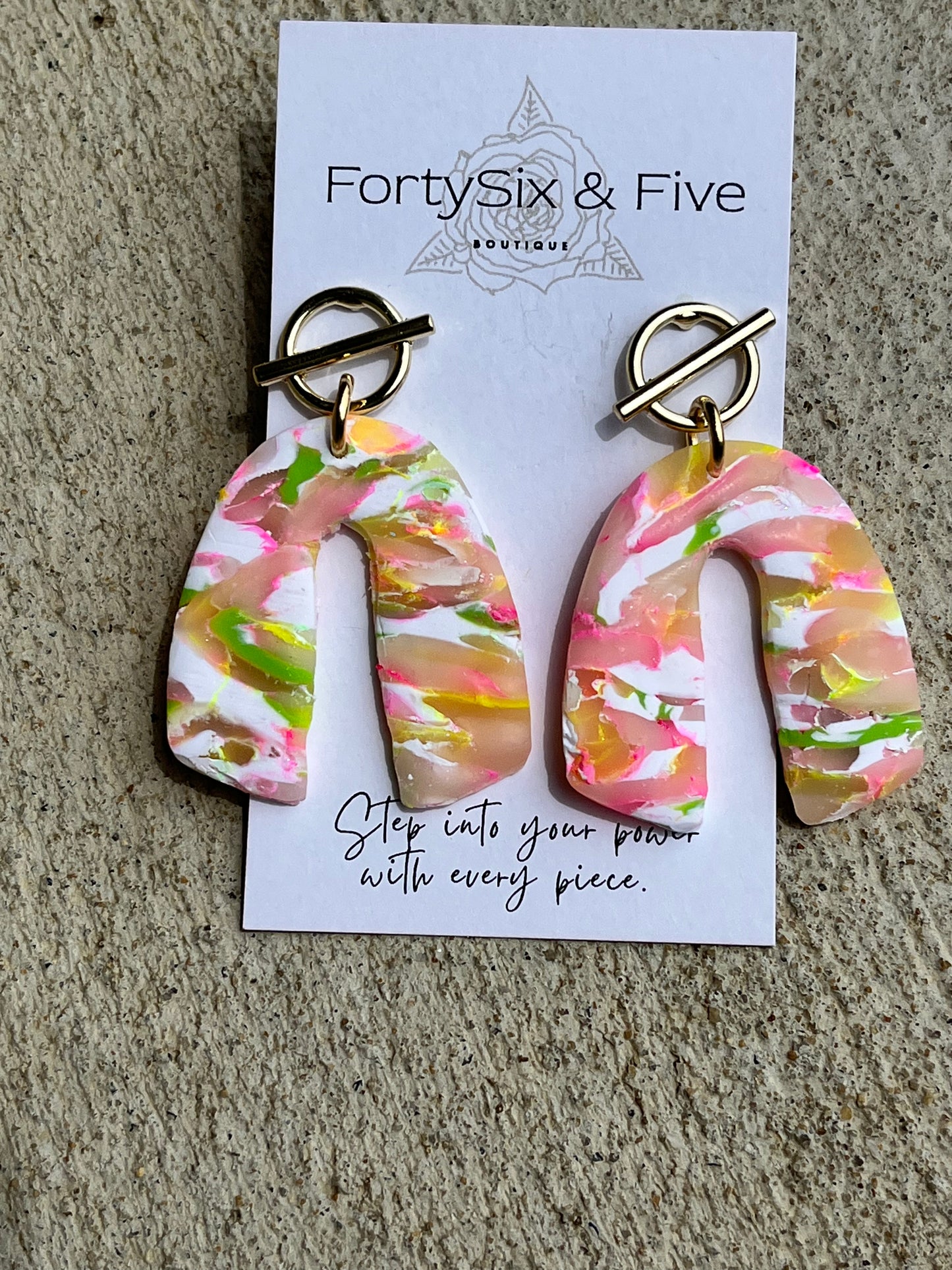 Apricot Carmen Earrings 1955