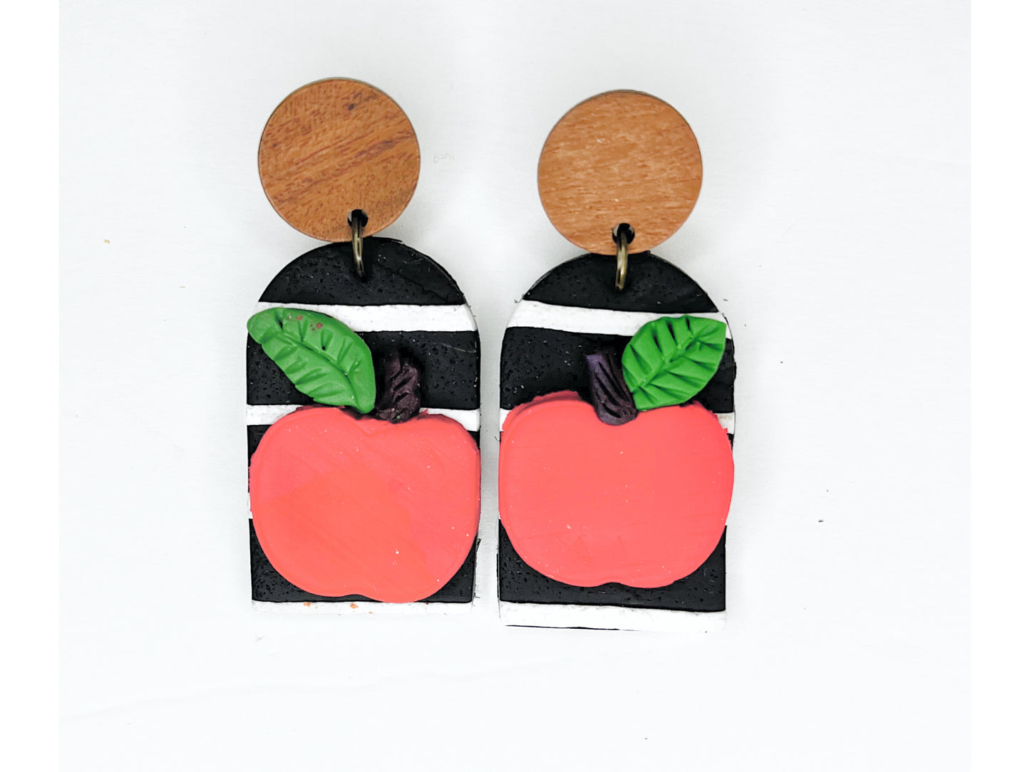 Apple Contrast Dangle BTS Earrings 1955