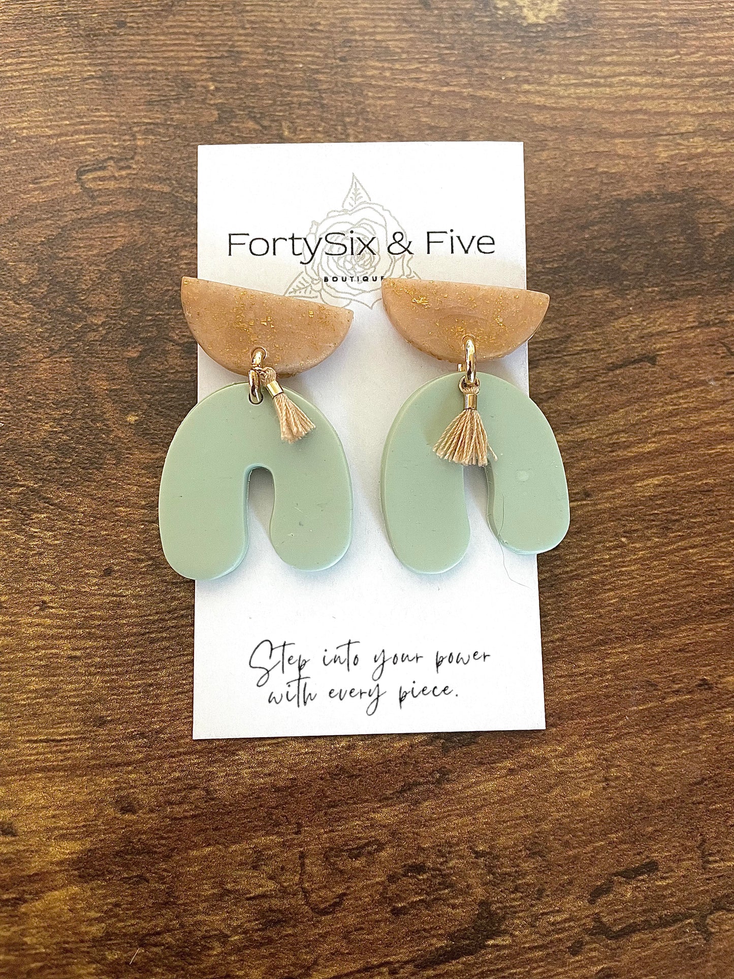 Sage Moxie Earrings 1955