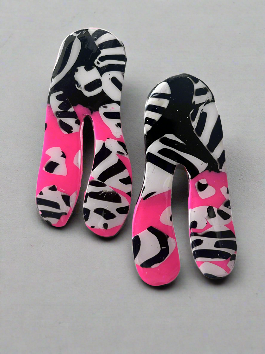Pop out in Pink Statement Earrings