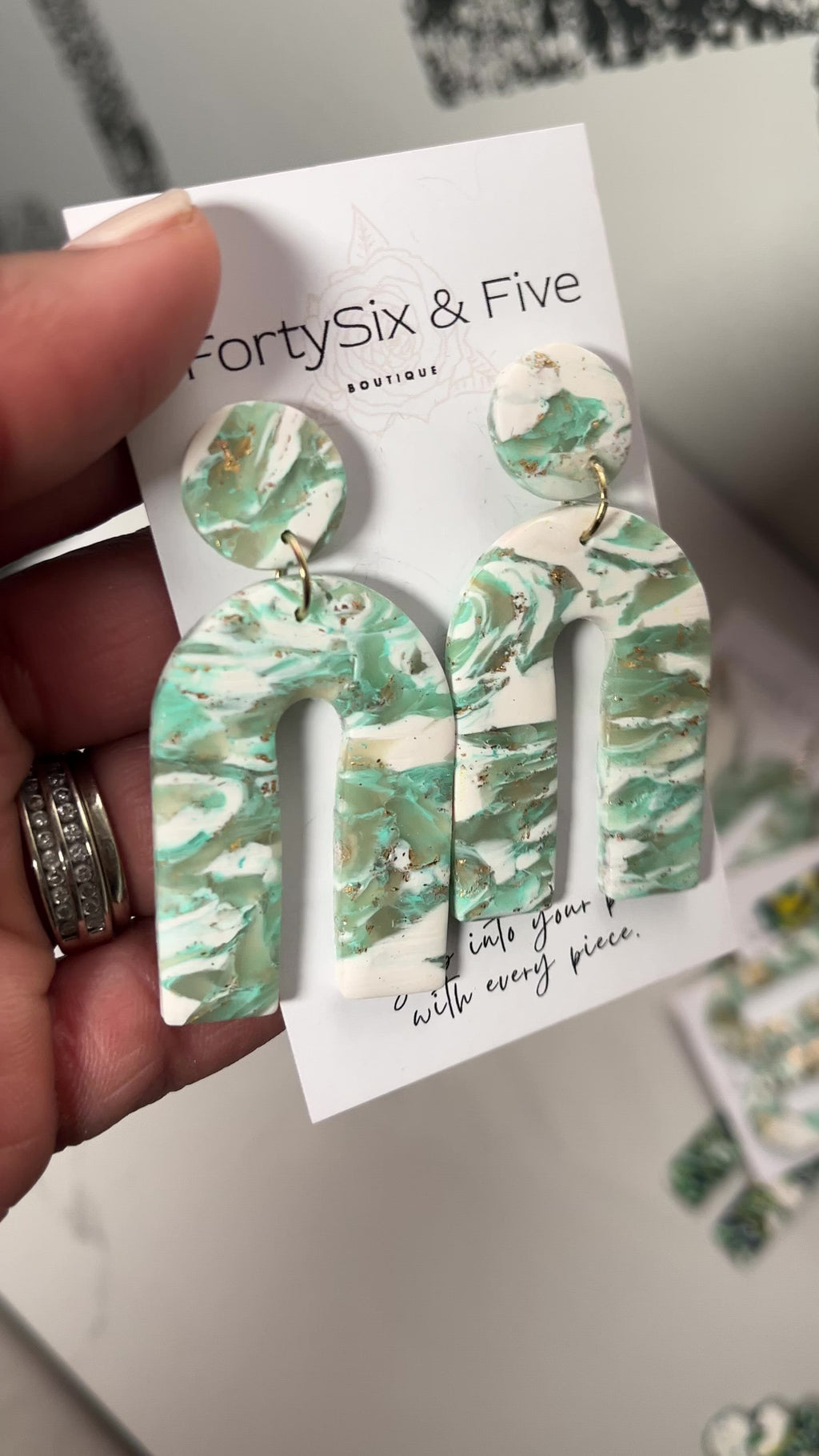 Mint “Unique U ” Earrings  1955