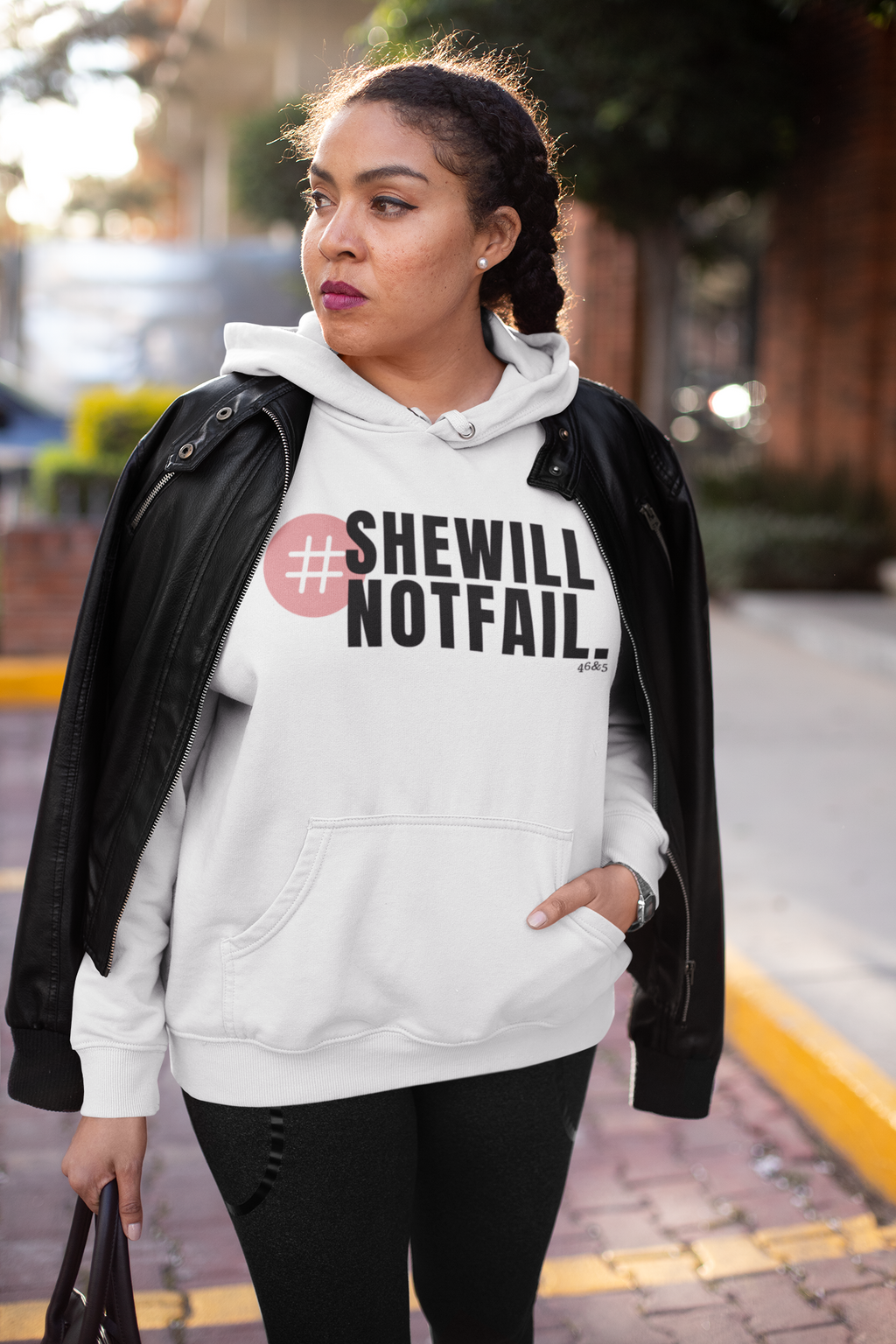 SHE WILL NOT FAIL Unisex Comfy Hoodie
