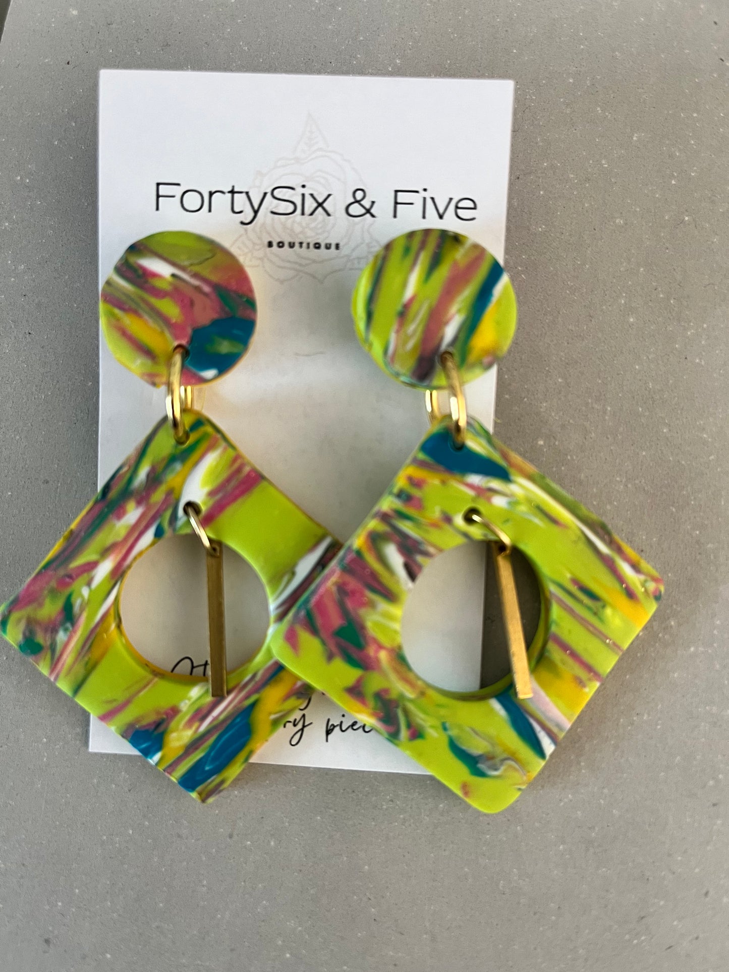 Multicolor “Julie” Earrings  1955
