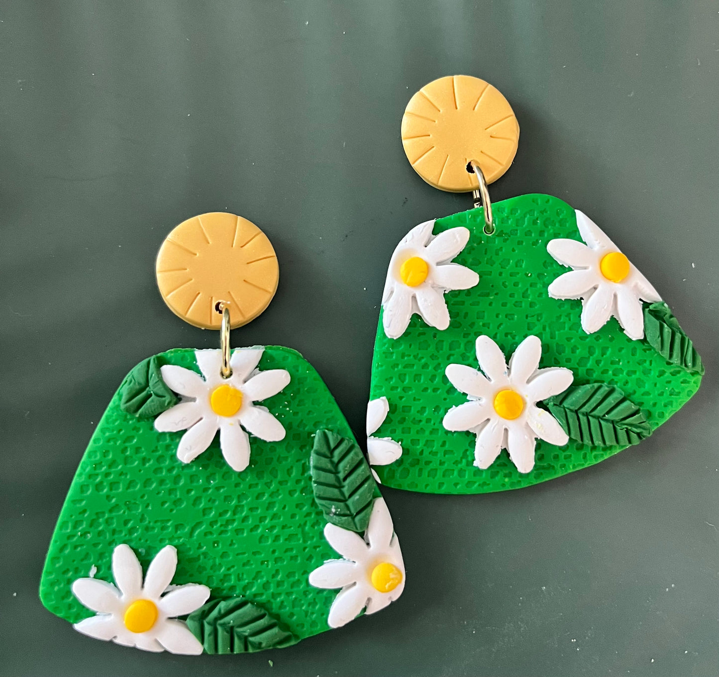 Kelli Green Floral “Sophia” Earrings  1955