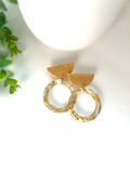 Christina Mei polymer clay and brass dangle  earrings 1955